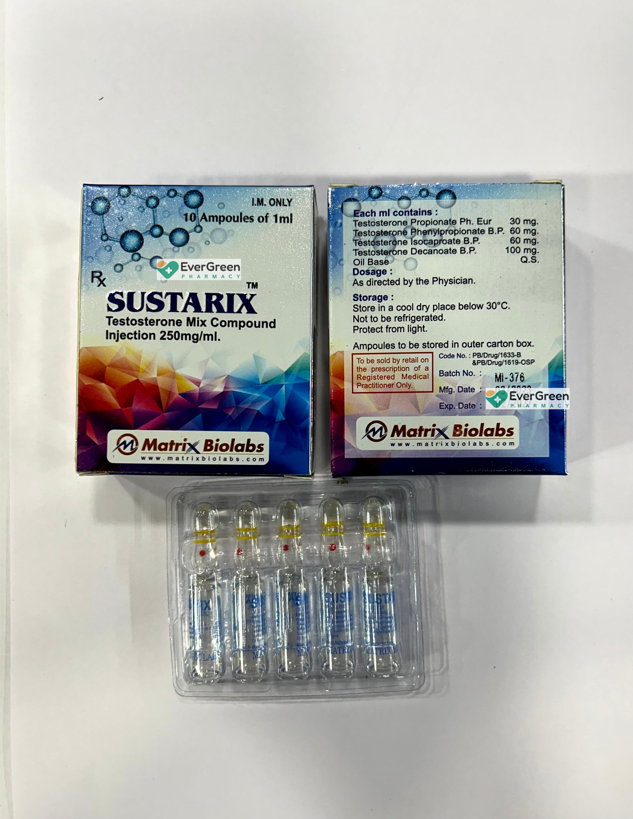 Sustarix(Testosterone Mix) 250mg/ml